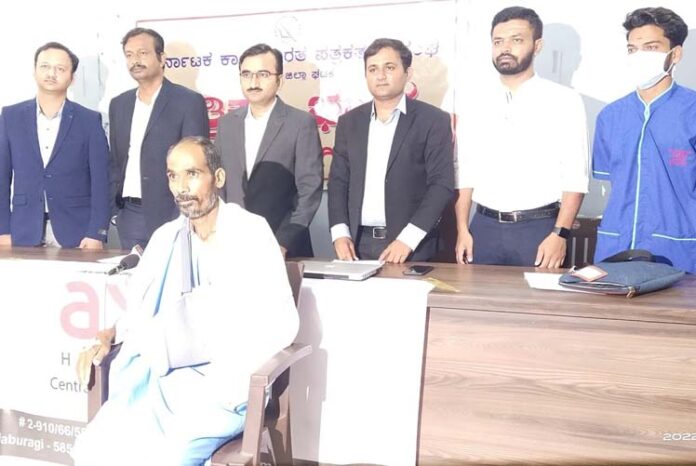 ಆಕ್ಸನ್ ಆಸ್ಪತ್ರೆಯ 8 ಗಂಟೆಗಳ ಯಶಸ್ವಿ ಚಿಕಿತ್ಸೆ: ತುಂಡಾದ ಕೈ ಮರು ಜೋಡಣೆ