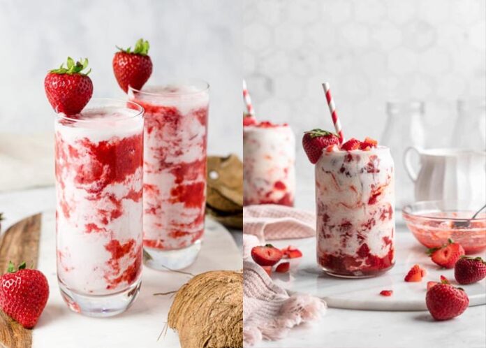 BERRY MILKSHAKE | ವೈರಲ್ ರೆಸಿಪಿ ಕೊರಿಯನ್ ಸ್ಟ್ರಾಬೆರಿ ಮಿಲ್ಕ್ ಮಾಡೋದು ಹೀಗೆ ನೋಡಿ..