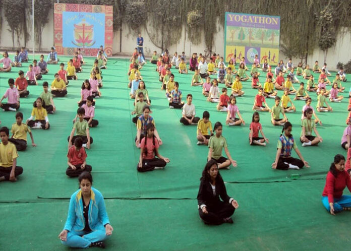 Health is a blessing, yoga in government women's colleges