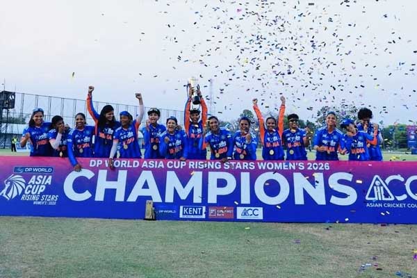 ಬಾಂಗ್ಲಾವನ್ನು ಮಣಿಸಿ 2ನೇ ಏಷ್ಯಾ ಕಪ್ ರೈಸಿಂಗ್ ಸ್ಟಾರ್ಸ್ ಟ್ರೋಫಿ ಮುಡಿಗೇರಿಸಿಕೊಂಡ ಟೀಮ್ ಇಂಡಿಯಾ!