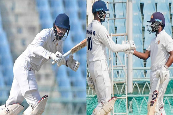 ರಣಜಿ ಟ್ರೋಫಿ ಫೈನಲ್: ಮೊದಲ ದಿನ 284 ರನ್‌ ಪೇರಿಸಿದ ಜಮ್ಮು-ಕಾಶ್ಮೀರ, ಕರ್ನಾಟಕಕ್ಕೆ ಸಂಕಷ್ಟ