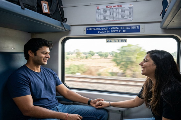 ಶಿವಂ ದುಬೆ ಸಿಂಪ್ಲಿಸಿಟಿಗೆ ಫ್ಯಾನ್ಸ್ ಫಿಧಾ: ಫ್ಲೈಟ್ ಸಿಗದಿದ್ದಕ್ಕೆ ಪತ್ನಿ ಜೊತೆ ರೈಲಿನಲ್ಲಿ ಪ್ರಯಾಣ