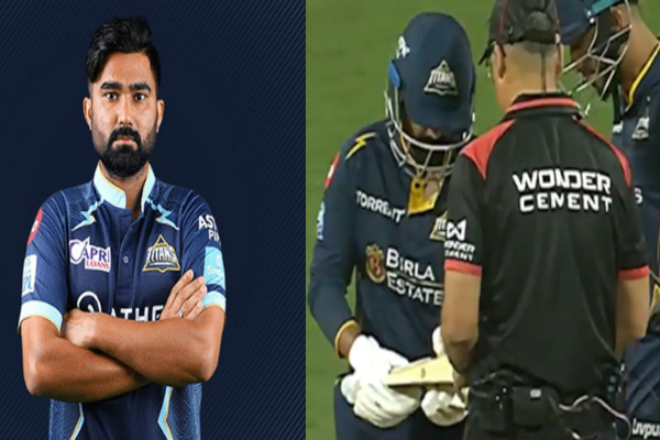 ರೂಲ್ಸ್ ಬ್ರೇಕ್ ಮಾಡಿದ್ರೆ ಕ್ಲಾಸ್ ತಗೊಳ್ದೆ ಬಿಡಲ್ಲ ಅಂಪೈರ್: ಮೈದಾನದಲ್ಲೇ ತೆವಾಟಿಯಾ ಬ್ಯಾಟ್‌ ಸೀಜ್‌