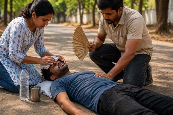 HEALTH | ಬಿಸಿಲಿನ ಝಳ ತಾಳಲಾರದೆ ಕೆಳಕ್ಕೆ ಬಿದ್ದವರಿಗೆ ಫಸ್ಟ್‌ ಏಯ್ಡ್‌ ಮಾಡೋದು ಹೇಗೆ?