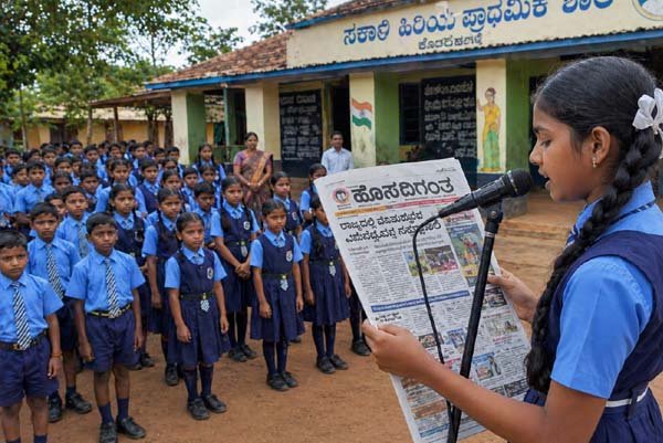 ರಾಜ್ಯದ ಶಾಲೆಗಳ ಅಸೆಂಬ್ಲಿಯಲ್ಲಿ ಇನ್ಮುಂದೆ ದಿನವೂ ನ್ಯೂಸ್‌ ಪೇಪರ್‌ ಓದೋದು ಕಡ್ಡಾಯವಂತೆ!
