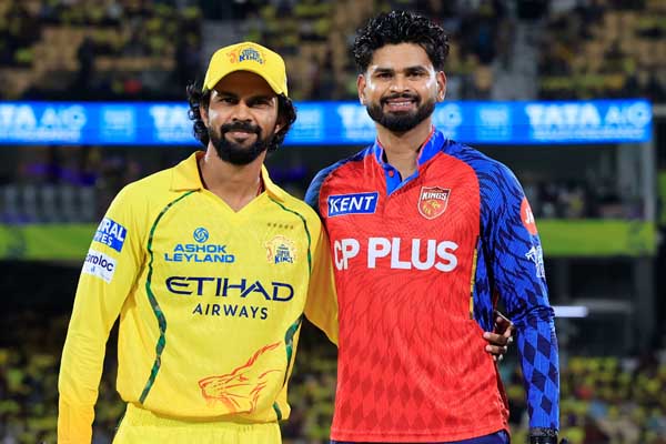 ಐಪಿಎಲ್ ಬಿಗ್ ಮ್ಯಾಚ್ ಗೆ ಚೆನ್ನೈ-ಪಂಜಾಬ್ ಮುಖಾಮುಖಿ: ಟಾಸ್ ಗೆದ್ದ ಅಯ್ಯರ್ ಬೌಲಿಂಗ್ ಆಯ್ಕೆ