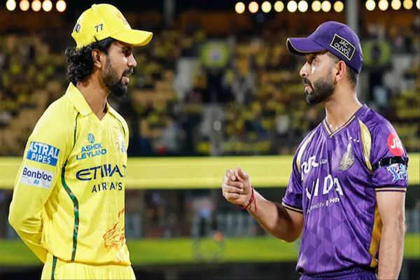 ಚೆಪಾಕ್‌ನಲ್ಲಿ CSK vs KKR ಭರ್ಜರಿ ಪೈಪೋಟಿ: ಟಾಸ್ ಗೆದ್ದು ಬೌಲಿಂಗ್ ಆಯ್ಕೆ ಮಾಡಿಕೊಂಡ ಕೋಲ್ಕತ್ತಾ