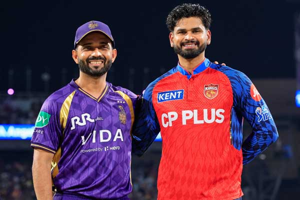 ಗೆಲುವಿನ ಹಳಿ ಏರಲಿದೆಯೇ ಕೋಲ್ಕತ್ತಾ? ಪಂಜಾಬ್ ವಿರುದ್ಧ ಟಾಸ್ ಗೆದ್ದ ರಹಾನೆ ಬ್ಯಾಟಿಂಗ್ ಆಯ್ಕೆ