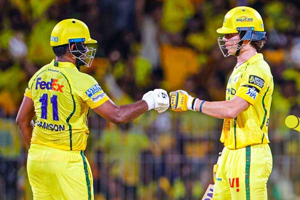 ಸಂಜು, ಬ್ರೆವಿಸ್ ಭರ್ಜರಿ ಬ್ಯಾಟಿಂಗ್: ಕೆಕೆಆರ್​ ಗೆಲುವಿಗೆ 193 ರನ್​ಗಳ ಟಾರ್ಗೆಟ್ ನೀಡಿದ ಚೆನ್ನೈ