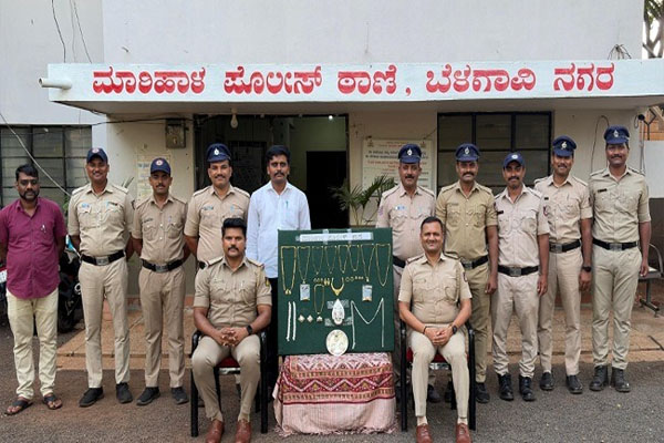 ಮನೆ ಬಾಗಿಲು ಮುರಿದು ಚಿನ್ನ ಕಳ್ಳತನ: ಮಾರಿಹಾಳ ಪೊಲೀಸರ ಬಲೆಗೆ ಬಿದ್ದ ಆರೋಪಿ