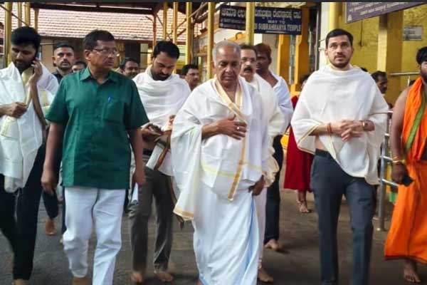 ಕುಕ್ಕೆ ಶ್ರೀ ಸುಬ್ರಹ್ಮಣ್ಯ ದೇಗುಲಕ್ಕೆ ಸಣ್ಣ ನೀರಾವರಿ ಸಚಿವ ಬೋಸರಾಜು ಭೇಟಿ