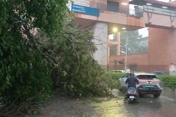 ರಾಜ್ಯ ರಾಜಧಾನಿ ಬೆಂಗಳೂರಿನಲ್ಲಿ ವರುಣನ ಆರ್ಭಟ: ಕೆ.ಆರ್. ಸರ್ಕಲ್ ಅಂಡರ್​​ಪಾಸ್​​ ಬಂದ್​​!