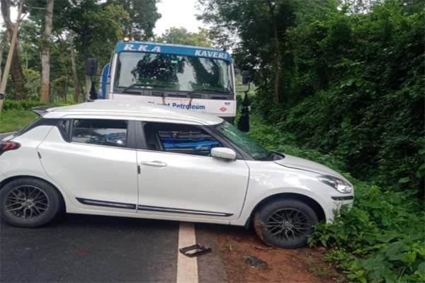 ಕಾರು- ಟ್ಯಾಂಕರ್ ನಡುವೆ ಮುಖಾಮುಖಿ ಡಿಕ್ಕಿ: ಇಬ್ಬರು ಯುವಕರು ದುರ್ಮ*ರಣ