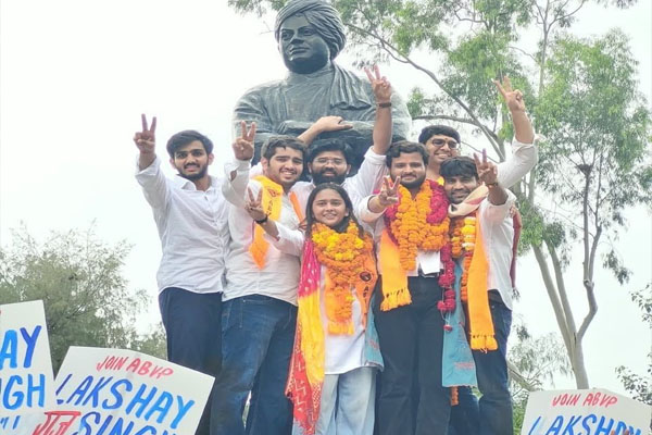ದೆಹಲಿ ವಿವಿ ಚುನಾವಣೆ: ಅಧ್ಯಕ್ಷ ಸೇರಿ 3 ಸ್ಥಾನ ABVPಗೆ, ಉಪಾಧ್ಯಕ್ಷ ಸ್ವತಂತ್ರ ಅಭ್ಯರ್ಥಿಗೆ