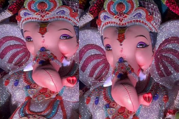 5 ಅಡಿ ಎತ್ತರ, 700 ಕೆ.ಜಿ. ತೂಕ: ಬೆಂಗಳೂರಿಗೆ ಬಂದ ‘ಡೈಮಂಡ್ ಗಣೇಶ’